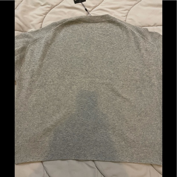 St.John Grey Wool Sweater Size L - Picture 7 of 7